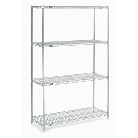 Chrome Wire Shelving, 42W X 21D X 74H